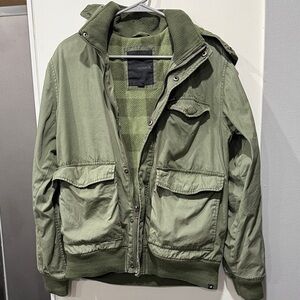 Hurley Men's Green Military Jacket